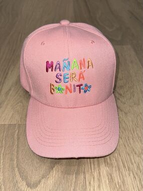 Mañana Será Bonito Karol G Hat Cap Embroidered Pink